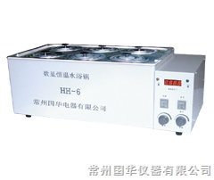 常州國華數(shù)顯恒溫循環(huán)水浴鍋HH-6 單列六孔