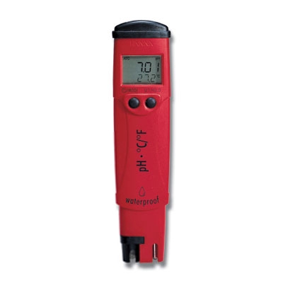 意大利哈納防水型筆式pH/°C測(cè)定儀HI98128