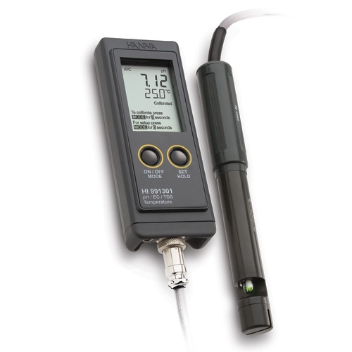 意大利哈納便攜式pH/EC/TDS/°C測(cè)定儀HI991301